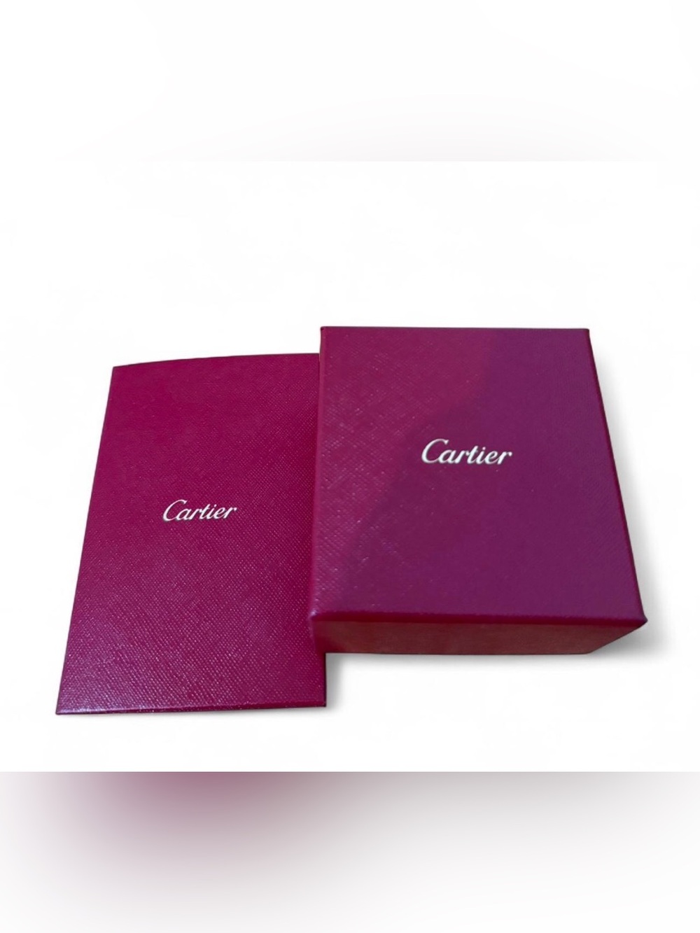 Authentic cartier ring box and authenticity card holder